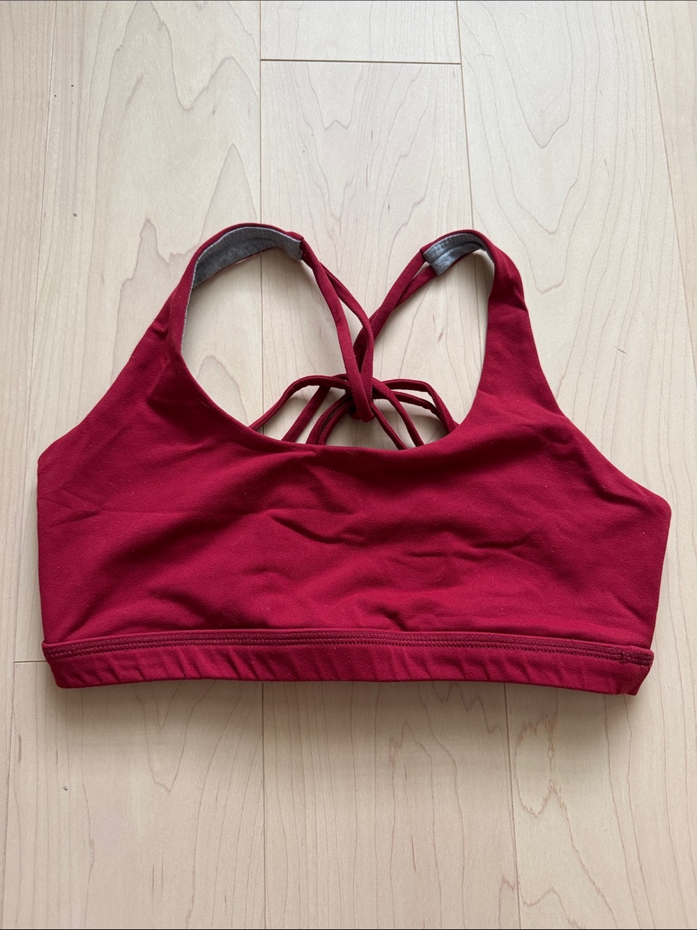 Born Primitive Women's Strappy Back Sports Bra - Red
